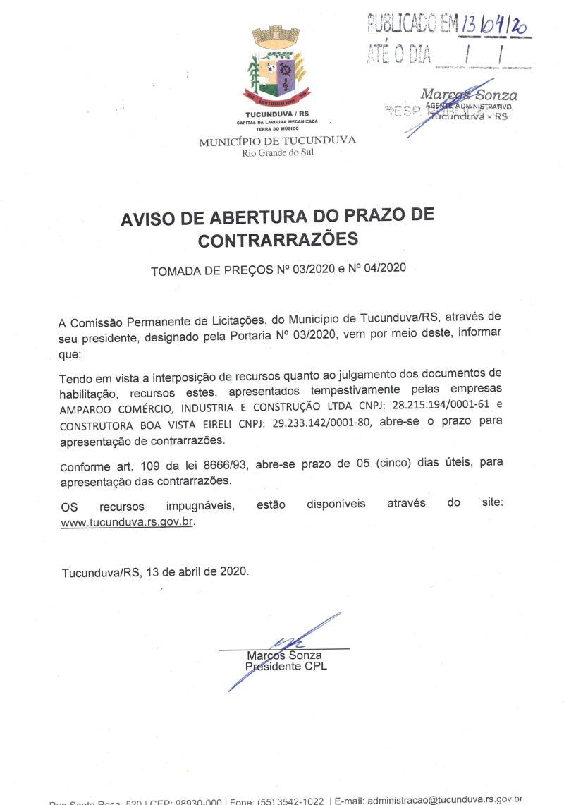 AVISO DE ABERTURA CONTRARRAZÕES TMP 03_2020 E 04_2020